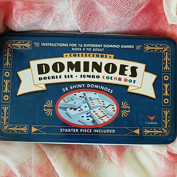Collectors Dominoes Set in Tin Box - Picture 1 of 5